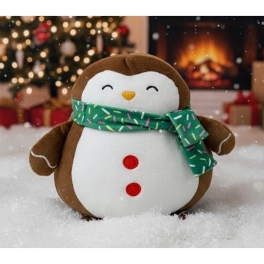Pillowfort Weighted Plush Mini Penguin Holiday Weighted Plush Throw Pillow